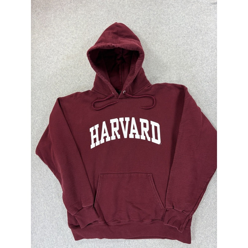 Harvard Crimson Screened Logo Campus Hoodie Sweatshirt‎ (Men's Medium)